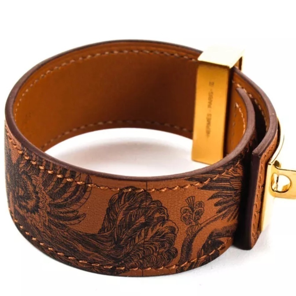 Hermes Leather Collier De Chien Medor Tattoo Bracelet T3 RARE  NWOT - Picture 4 of 16